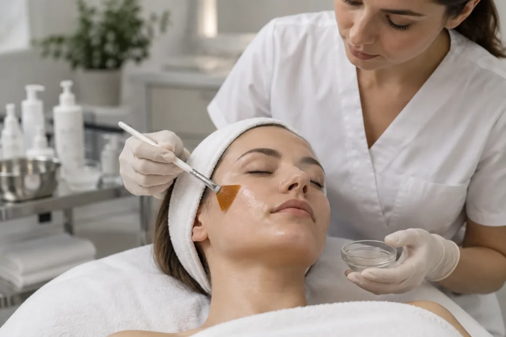 Peeling chemiczny z kwasem salicylowym w gabinecie