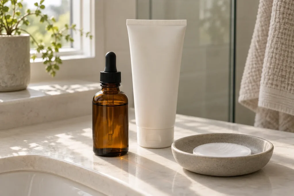 Kosmetyki do pielęgnacji cery z zaskórnikami - serum i żel myjący